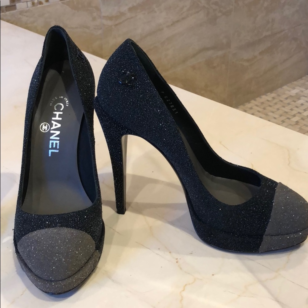 Chanel sparkling pumps